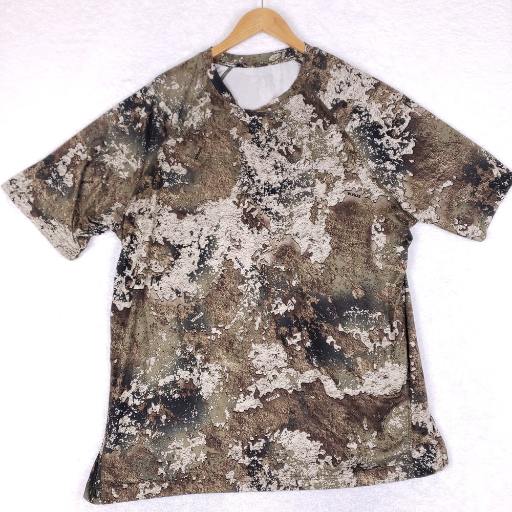 Cabela's Strata Camo Performance Hunting Tee 2XL Brown